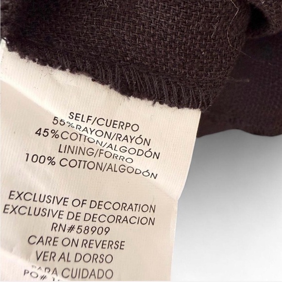 Gianni Bini Black Wide-Leg Button-Front Strap Jumpsuit - Picture 6 of 6